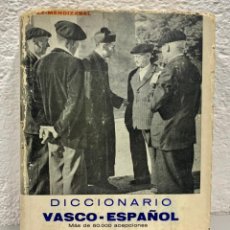 Libros: DICCICONARIO VASCO-ESPAÑOL - ISAAC LOPEZ-MENDIZABAL. Lote 340027348