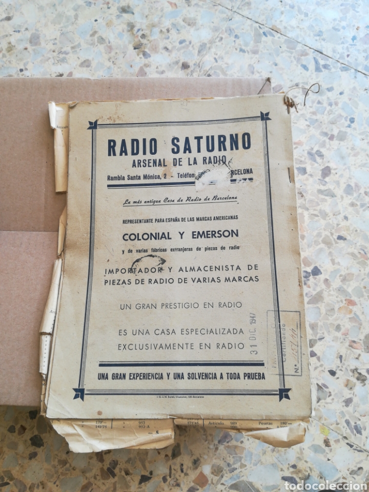 Libros: Cat&aacute;logo Radio Saturno. 1947. - Foto 5