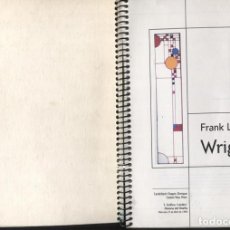 Libros: FRANK LLOYD: WRIGHT. Lote 340595943