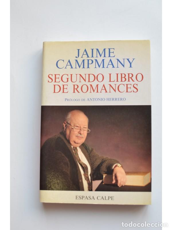 Libros: Segundo libro de romances - CAMPMANY, Jaime - Foto 1