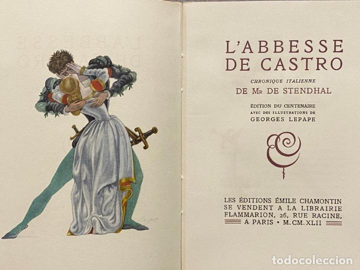 Libros: LABBESSE DE CASTRO Chronique itallianne. - STENDHAL. - Foto 2