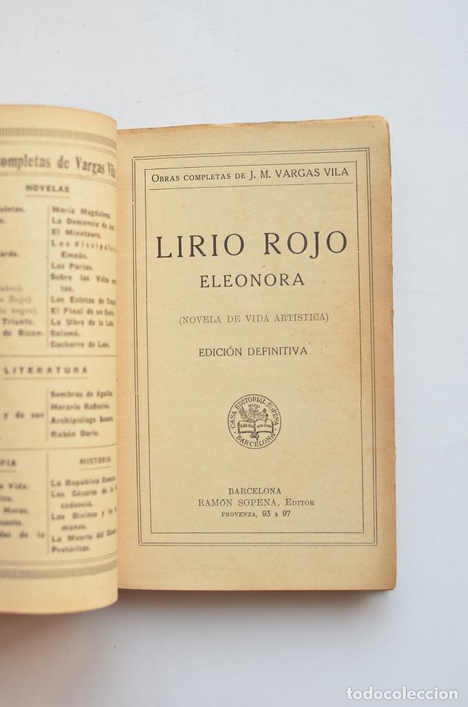 Libros: Lirio rojo. Eleonora - VARGAS VILA, Jos&eacute; Mar&iacute;a - Foto 2