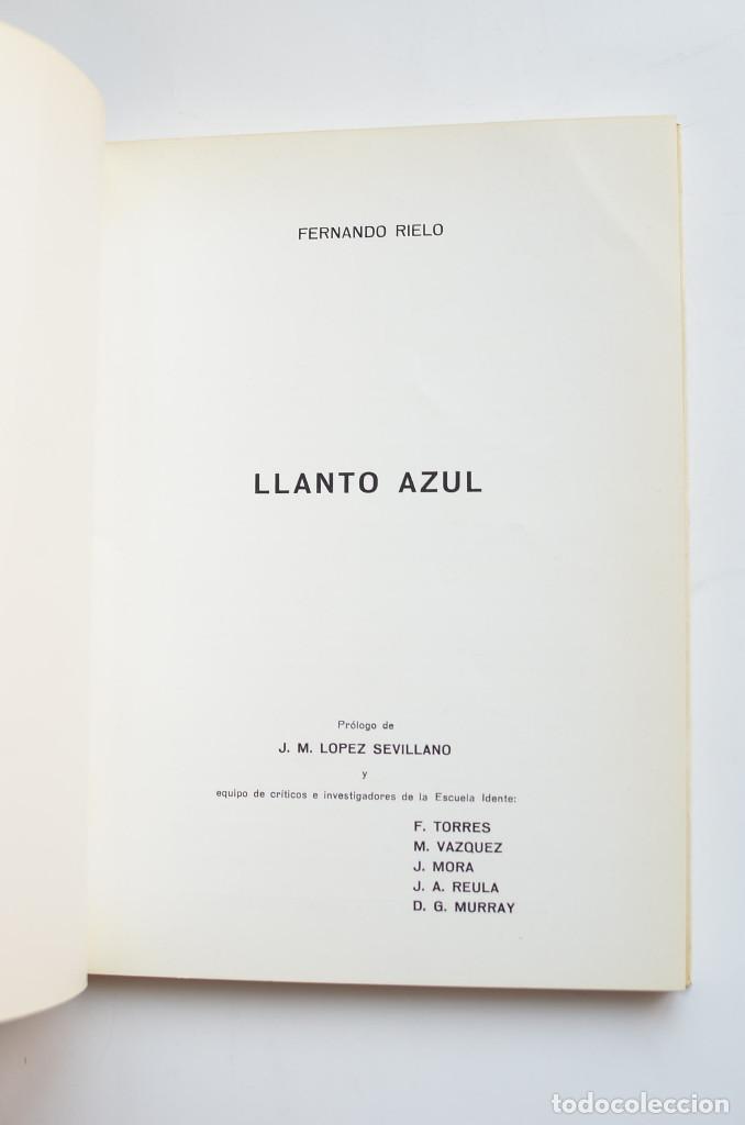 Libros: Llanto azul - RIETO PARDAL, Fernando - Foto 3