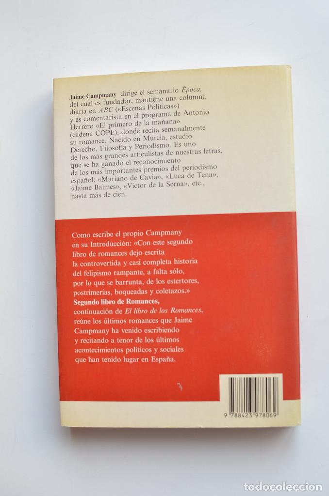 Libros: Segundo libro de romances - CAMPMANY, Jaime - Foto 3