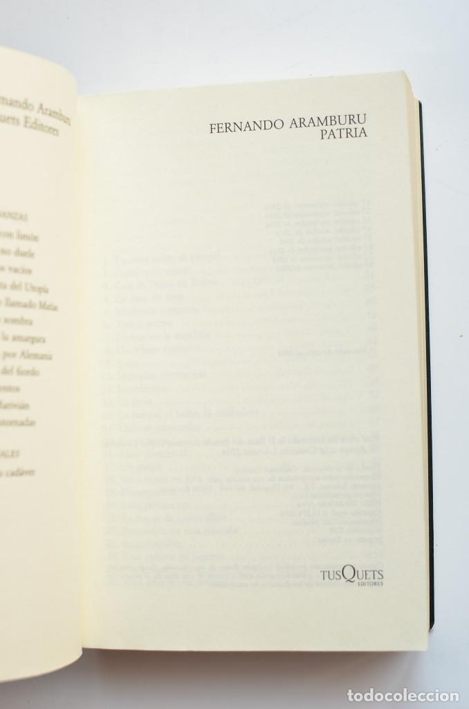 Libros: Patria - ARAMBURU, Fernando - Foto 2
