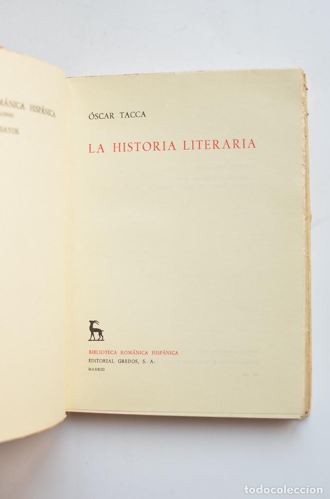Libros: La historia literaria - TACCA, &Oacute;scar - Foto 2