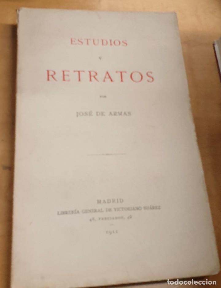 Libros: Estudios y retratos - ARMAS, JOS&Eacute; DE - Foto 1