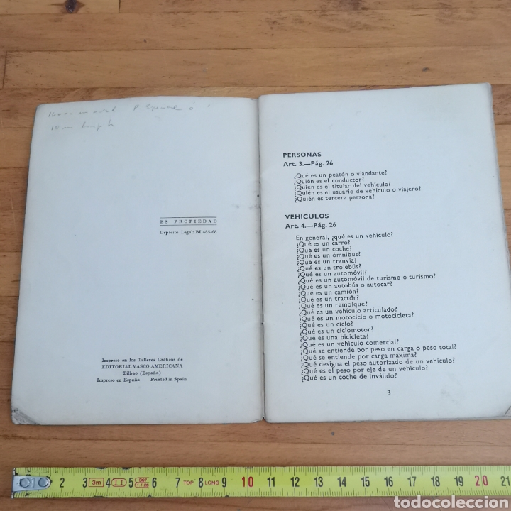 Libros: Librito El Volante, Art&iacute;culos del c&oacute;digo de circulaci&oacute;n 1968 - Foto 5