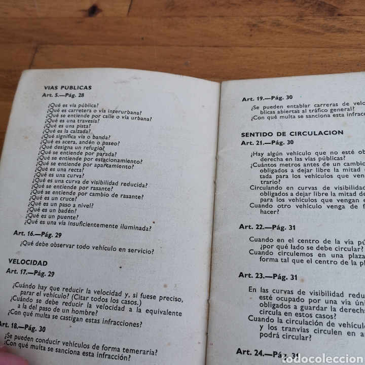 Libros: Librito El Volante, Art&iacute;culos del c&oacute;digo de circulaci&oacute;n 1968 - Foto 6