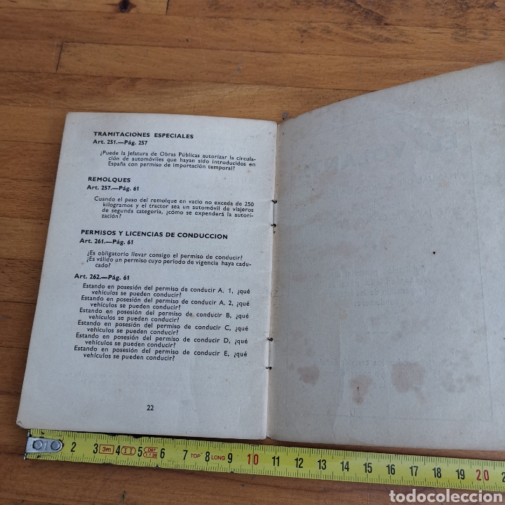 Libros: Librito El Volante, Art&iacute;culos del c&oacute;digo de circulaci&oacute;n 1968 - Foto 9