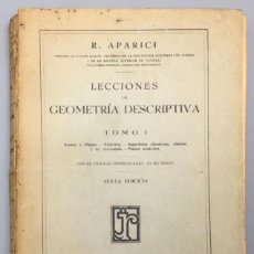 Libros: LECCIONES DE GEOMETRÍA DESCRIPTIVA. TOMO I: RECTAS Y PLANOS - POLIEDROS - SUPERFICIES CILÍNDRICAS, C. Lote 341010063