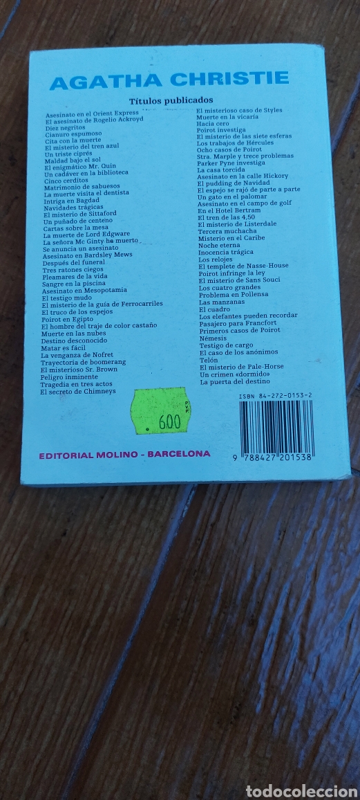 Libros: Libro El Misterioso Sr. Brown -Agatha Christie- (Lote A) - Foto 2