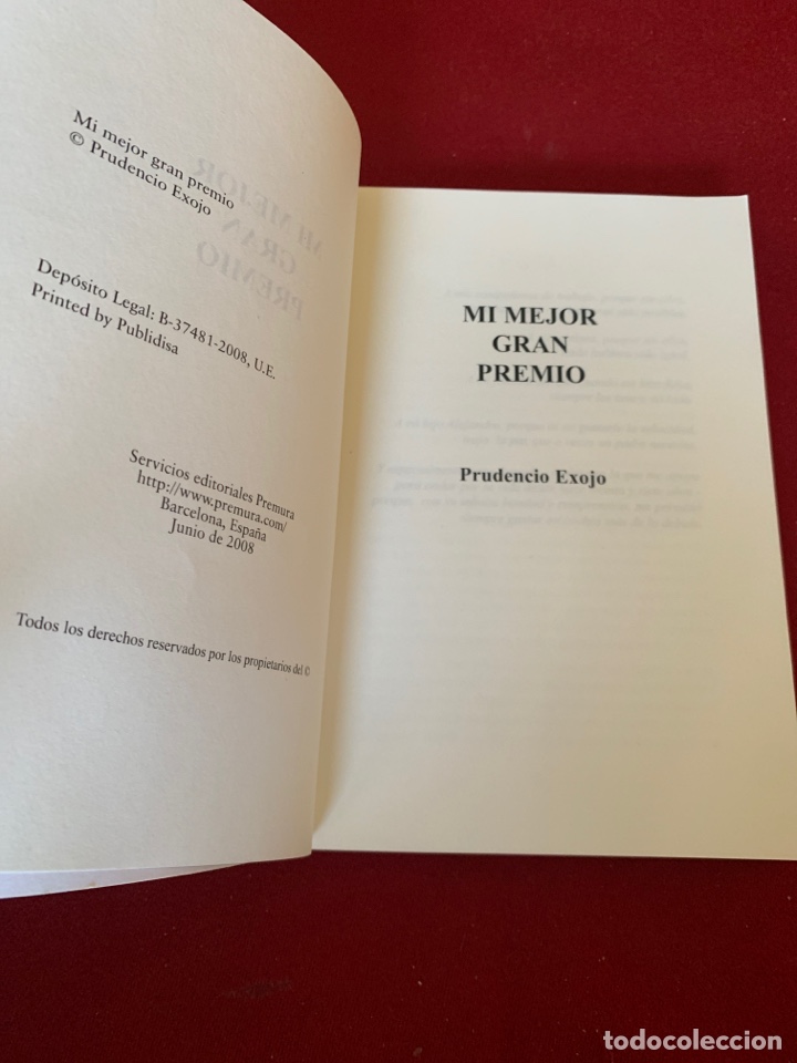 Libros: Mi mejor Gran Premio. Prudencio Exojo. - Foto 4