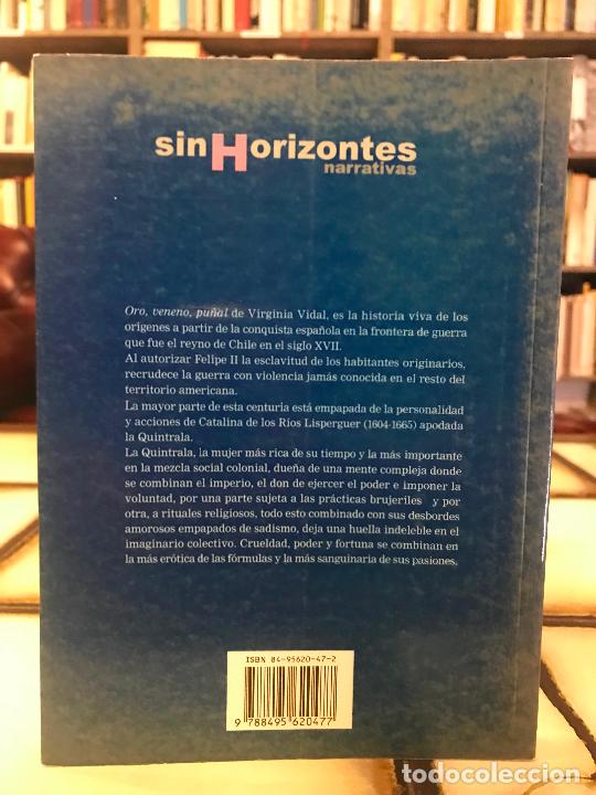 Libros: Oro, veneno, pu&ntilde;al. Virginia Vidal. - Foto 2