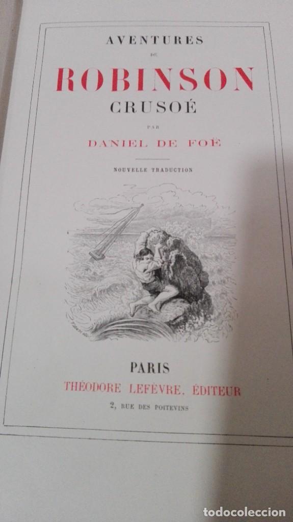 Libros: AVENTURES DE ROBINSON CRUSOE (FRANCES) - De Foe, Daniel - Foto 3