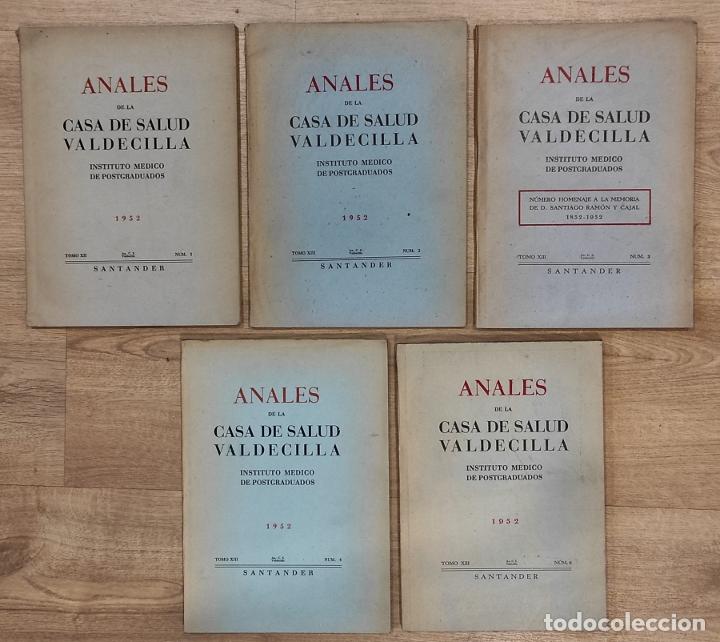 Libri di seconda mano: ANALES DE LA CASA DE SALUD DE VALDECILLA. Instituto M&eacute;dico de Postgraduados. 5 tomos. 1952. N&ordm;s 1, 2