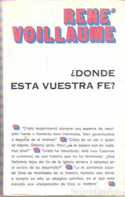 Libros: &iquest;D&oacute;nde est&aacute; vuestra Fe? - Voillaume, Ren&eacute; - Foto 1