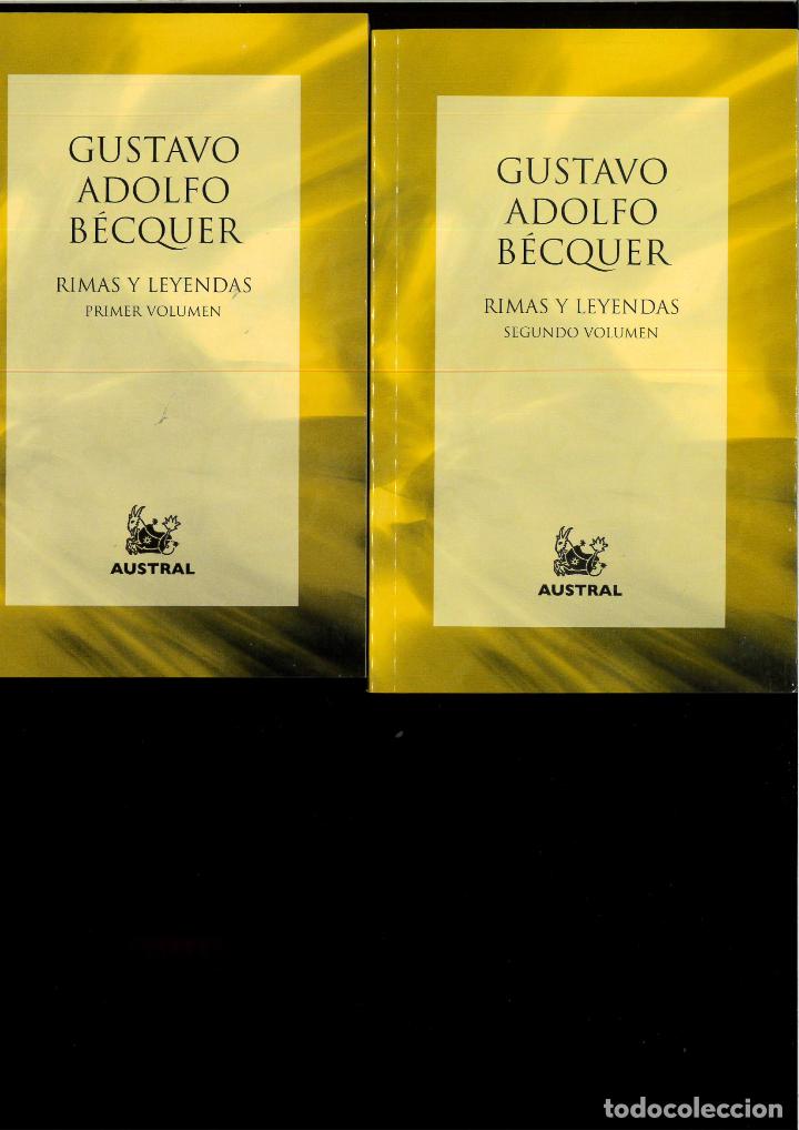 Libros: RIMAS Y LEYENDAS (2 VS). - Becquer, Gustavo Adolfo - Foto 1