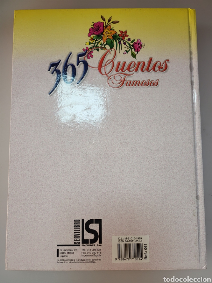 Libros: 365 CUENTOS - SERVILIBRO EDICIONES, 1994 TAPA DURA* - Foto 3