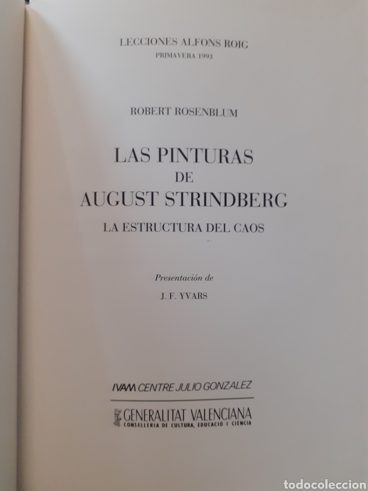 Libros: LAS PINTURAS DE AUGUST STRINDBERG. La estructura del caos - ROSENBLUM,Robert - Foto 2