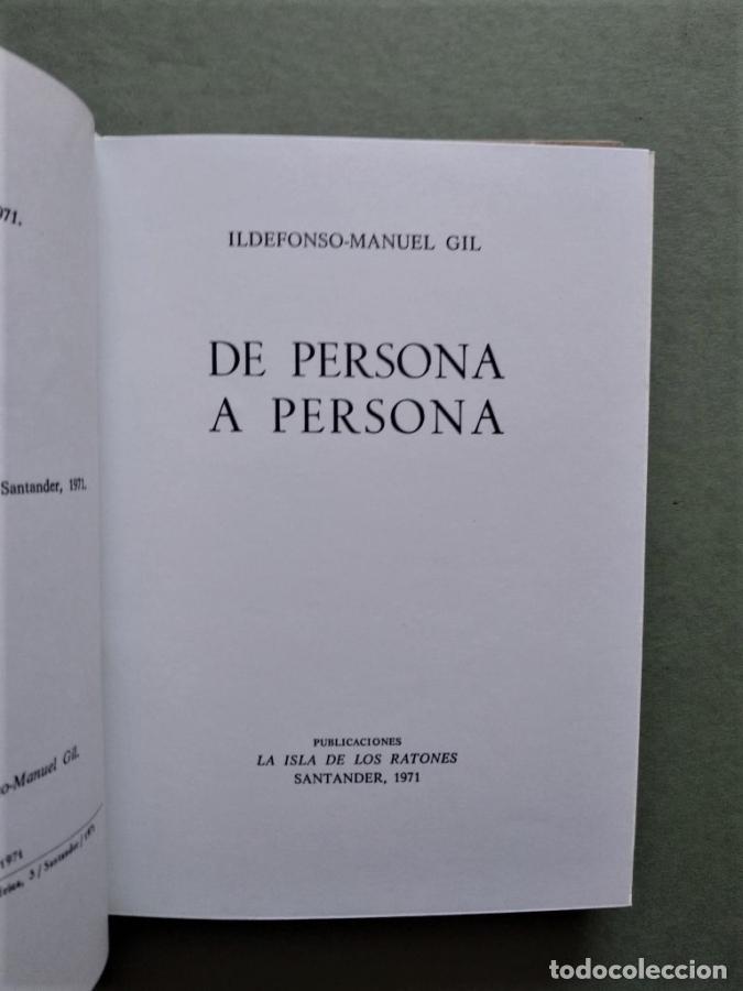 Libros: De Persona a Persona. - Gil, Ildefonso-Manuel. - Foto 2