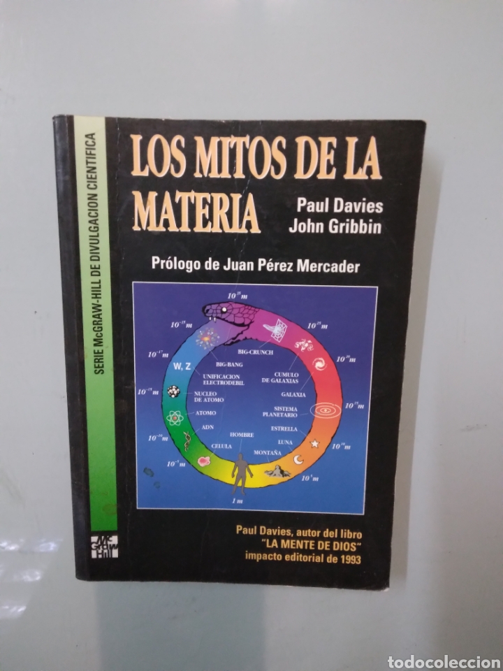Libros: PAUL DAVIES, Los mitos de la.materia, Mac Graw Hill - Foto 1