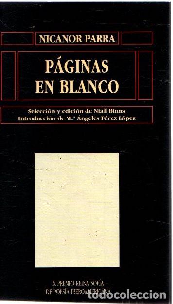 Libros: P&aacute;ginas en blanco - Parra, Nicanor - Foto 1