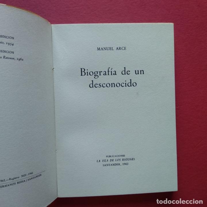 Libros: Biograf&iacute;a de un Desconocido. - Arce, Manuel. - Foto 3