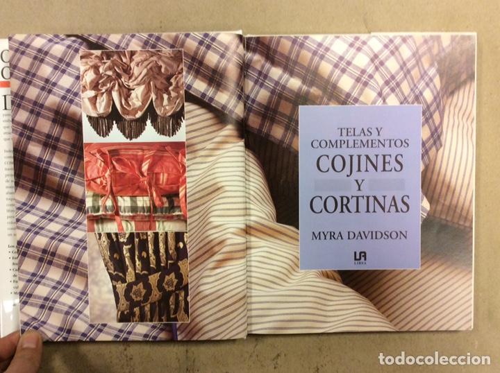 Libros: COJINES Y CORTINAS, TELAS Y COMPLEMENTOS. MYRA DAVDSON. LIBSA 1998 - Foto 2