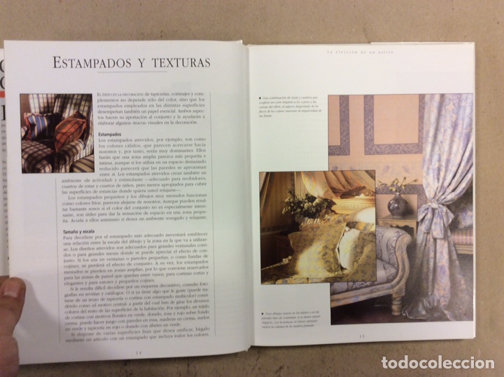 Libros: COJINES Y CORTINAS, TELAS Y COMPLEMENTOS. MYRA DAVDSON. LIBSA 1998 - Foto 4
