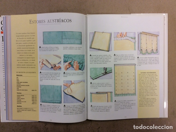 Libros: COJINES Y CORTINAS, TELAS Y COMPLEMENTOS. MYRA DAVDSON. LIBSA 1998 - Foto 7