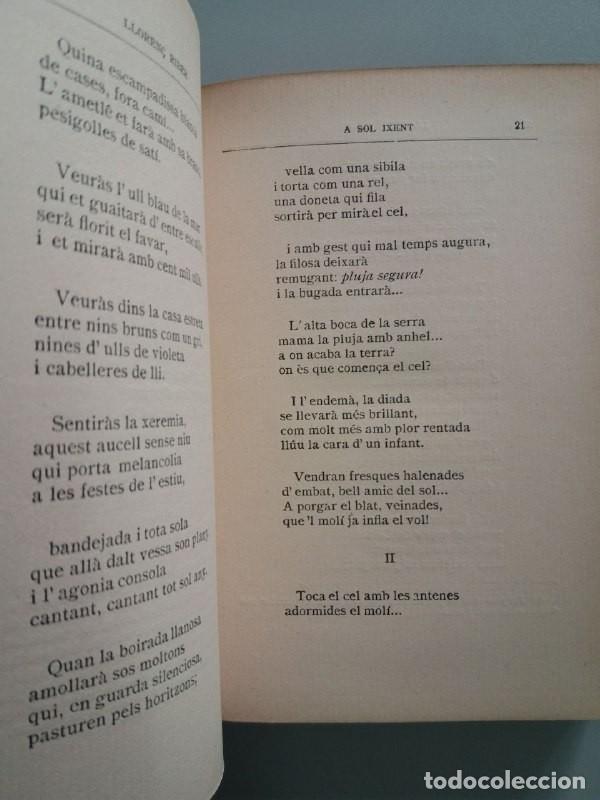 Libros: Poesies. A sol ixent. Les corones. A sol alt. - RIBER, Lloren&ccedil;: - Foto 5