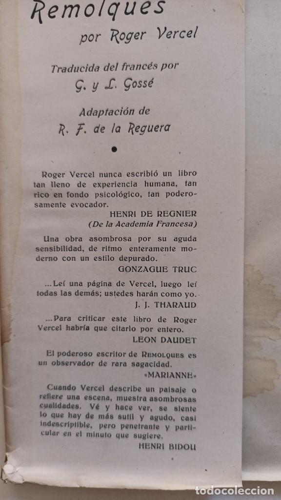 Libros: REMOLQUES - ROGER VERCEL - 1943 - Foto 3