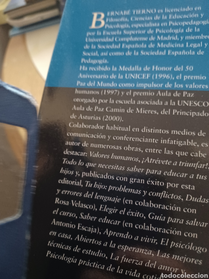 Libros: Barybook C100 Educar a un adolescente Bernab&eacute; Tierno - Foto 4