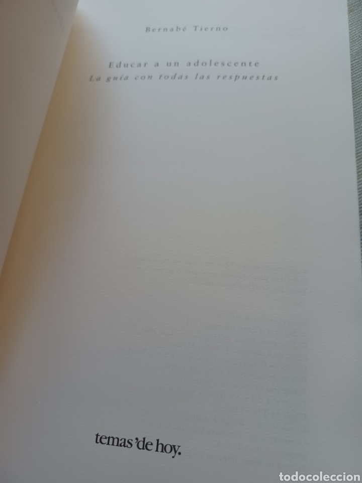 Libros: Barybook C100 Educar a un adolescente Bernab&eacute; Tierno - Foto 5