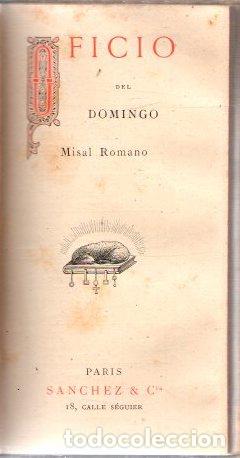 Libros: Ficio del Domingo. Misal Romano - NO CONSTA AUTOR - Foto 1
