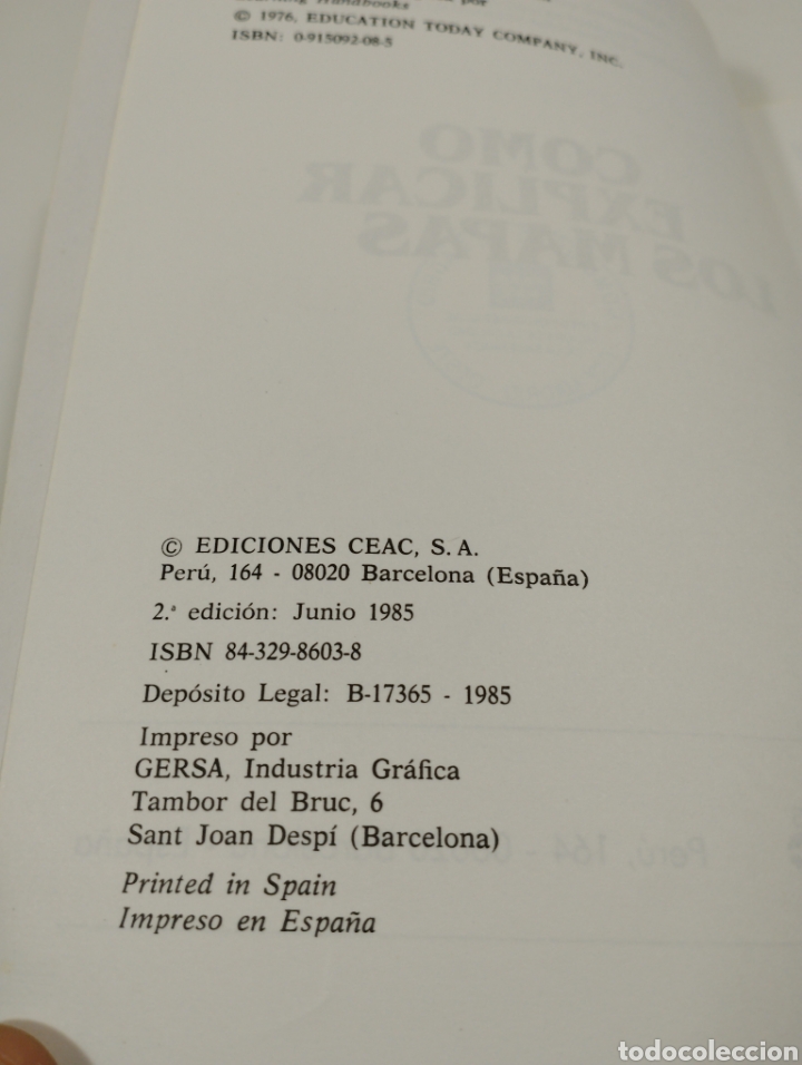 Libros: Como explicar los mapasm ideas y servicios para la interpretaci&oacute;n y realizacion de mapas. Ceac - Foto 5