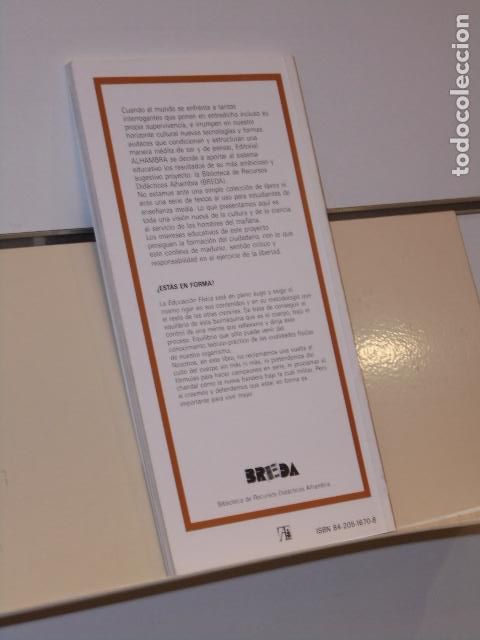 Libros: BIBLIOTECA RECURSOS DIDACTICOS ALHAMBRA N&ordm; 24 &iquest;EST&Aacute;S EN FORMA? - BREDA - Foto 2