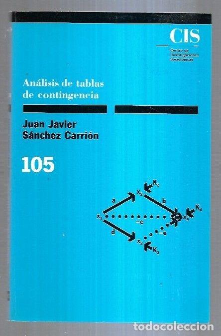 Libros: ANALISIS DE TABLAS DE CONTINGENCIA - SANCHEZ CARRION, JUAN JAVIER - Foto 1