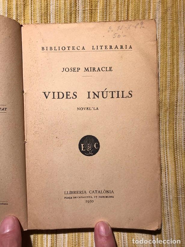 Libros: Vides in&uacute;tils - Josep Miracle - Foto 2