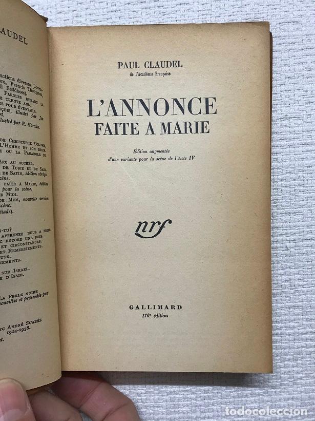 Libros: Lannonce faite a Marie - Paul Claudel - Foto 2