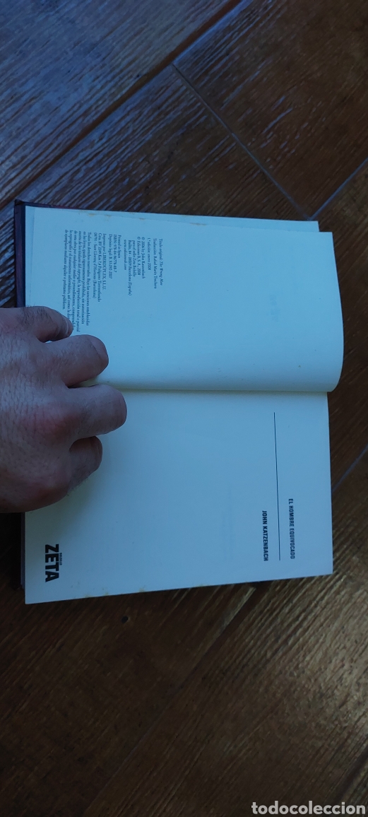 Libros: Libro El Hombre Equivocado -John Katzenbach- 1&deg; Edicion (Lote A) - Foto 5