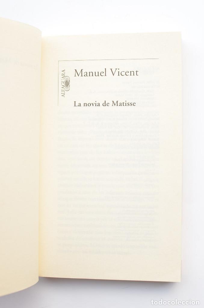 Libros: La novia de Matisse - VICENT, Manuel - Foto 2