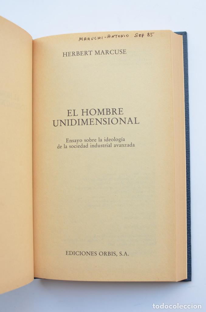 Libros: El hombre unidimensional - MARCUSE, Herbert - Foto 2