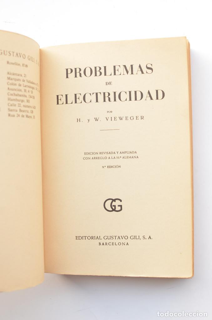 Libros: Problemas de electricidad - VIEWEGER, H. y . W. - Foto 2