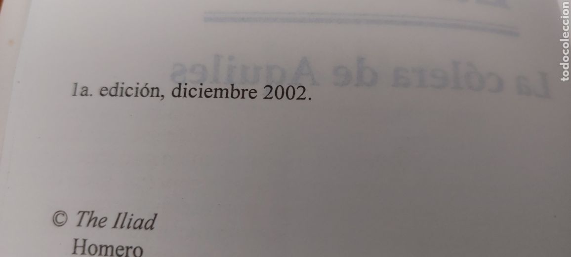 Libros: Libro La Il&iacute;ada -Homero- 1&deg; Edicion (Lote A) - Foto 6