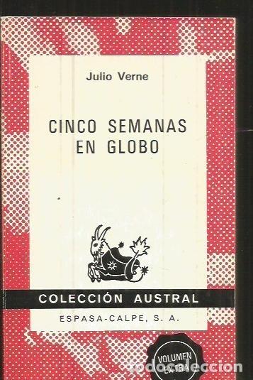 Libros: CINCO SEMANAS EN GLOBO - VERNE, JULIO - Foto 1