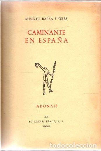 Libros: Caminante en Espa&ntilde;a - Baeza Flores, Alberto - Foto 1