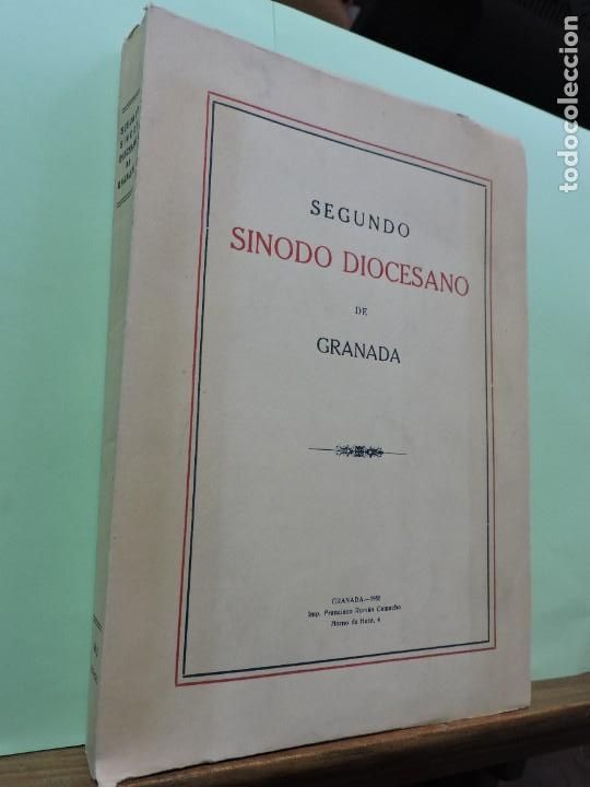 Livros em segunda m&atilde;o: Segundo S&iacute;nodo Diocesano de Granada. DR. D. Balbino Santos y Olivera. Granada, 1952