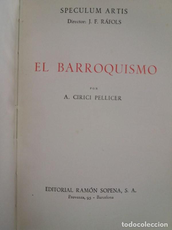 Libros: El barroquismo. - CIRICI PELLICER, A.: - Foto 6